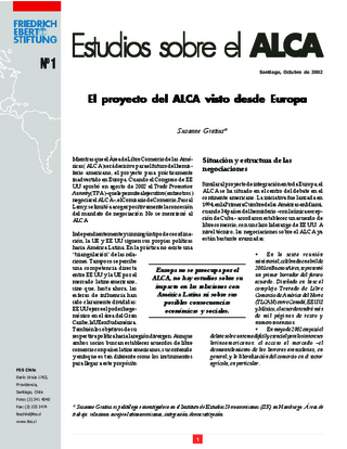 El proyecto del ALCA vista desde Europa