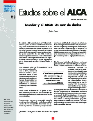 Ecuador y el ALCA
