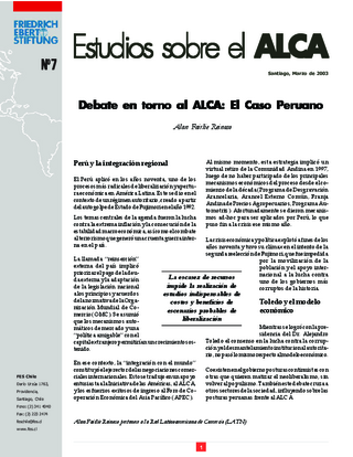 Debate en torno al ALCA