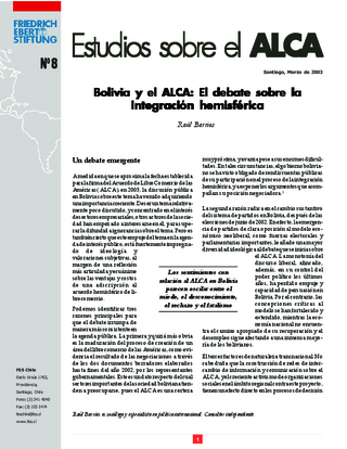 Bolivia y el ALCA