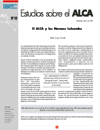 El ALCA y las normas laborales