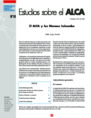 El ALCA y las normas laborales