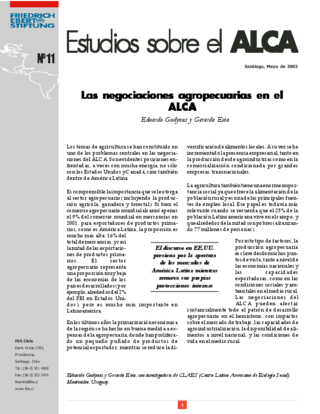 Las negociaciones agropecuarias en el ALCA