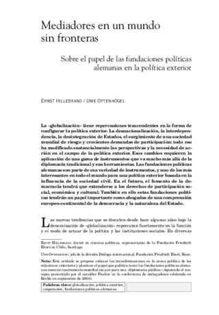 Mediadores en un mundo sin fronteras