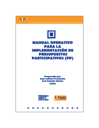 Manual operativo para la implementación de presupuestos participativos (PP)
