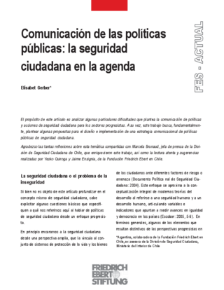 Comunicación de las políticas públicas