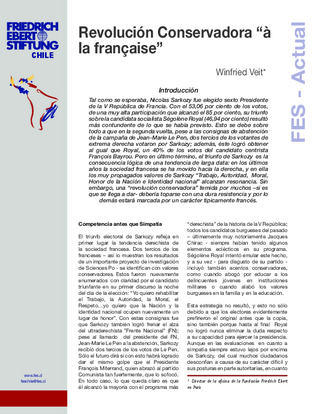 Revolución conservadora "á la française"