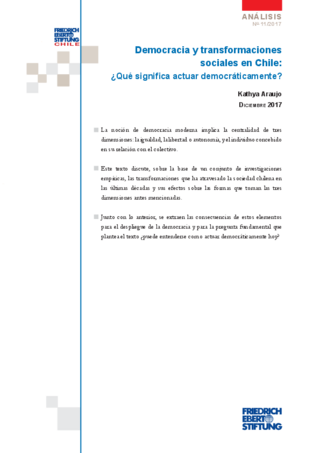Democracia y transformaciones sociales en Chile