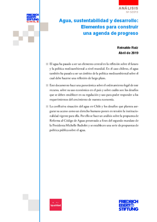 Agua, sustentabilidad y desarrollo