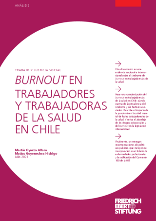 Burnout en trabajadores y trabajadoras de la salud en Chile