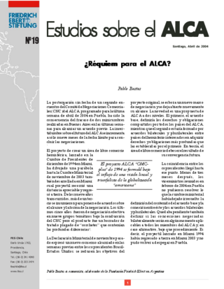 Réquiem para el ALCA?
